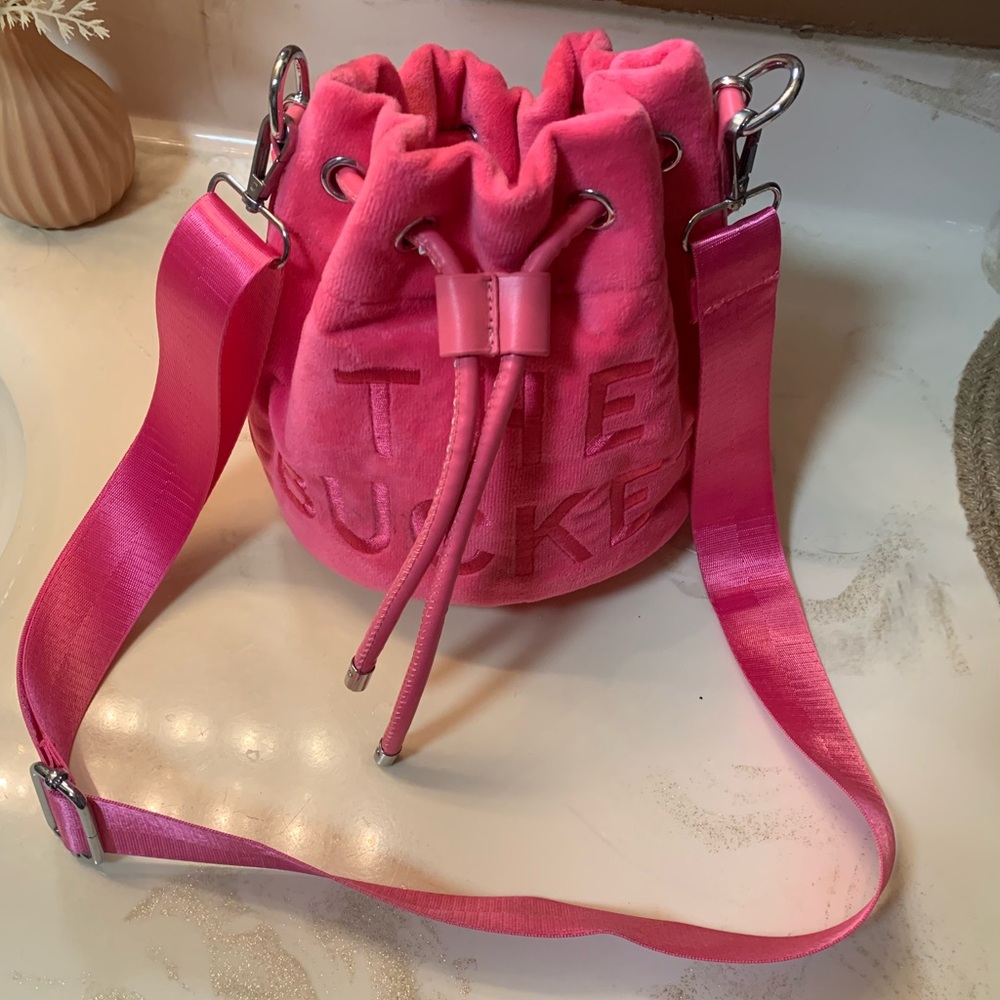 THE BUCKET Mini Drawstring Bucket Bag with Adjustable Strap/ crossbody